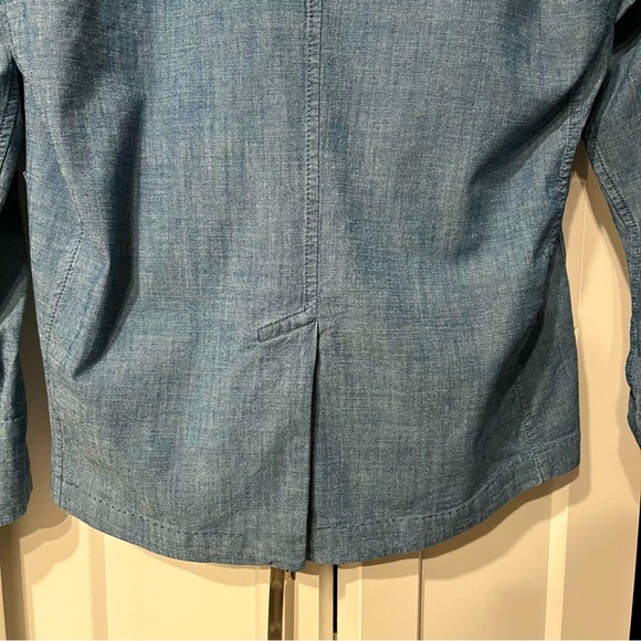 Men’s GAP Chambray Blazer 3-Button Size Small 42-44 Cotton Blend - Picture 9 of 10